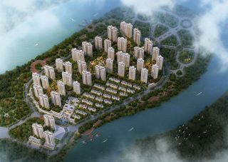 华毅半岛项目位于耒阳市水东江街道铜锣洲（杜甫学校正门向北200米）