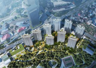 越秀星汇城项目位于郴州市北湖区同福路新一中旁