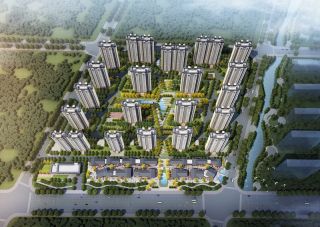 武汉城建电建荆韵项目位于高新区农高大道与玉沙路交汇处