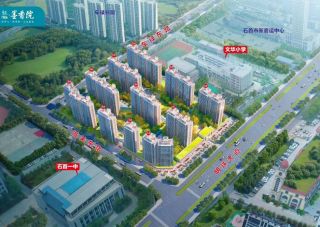 观澜&middot;墨香院项目位于石首市明珠大道西侧新一中旁