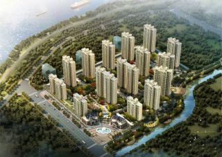 观澜领秀城项目位于江陵县中兴路（县一中斜对面）
