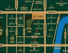江城国际位于耒阳市迎宾道与德泰隆路交汇处，往东达G4京港澳高速出入口，往西达耒阳高铁站，交通便捷，五里牌汽车站近在咫尺，门口即有江城国际公交车站。项目紧邻351亩的马阜岭公园，公园内负氧离子含量高，有助于身心健康；周边正源学校、梅桥小学、耒阳一中、耒阳三中、耒阳师范、港湘中学等名校林立；梅九综合市场、中国银行、耒阳市人民医院、蓝天医院、酒店、超市等配套环伺，满足您和家人的生活所需。