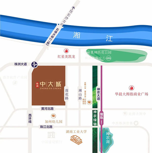 株洲市中大城位于天元区株洲大道与莲花路交汇处,咨询电话4000-736-088转2229,由叠墅、洋房团、高层住宅组成,有关株洲中大城楼盘房价,位置,户型图及相关评价等详情尽在好房汇