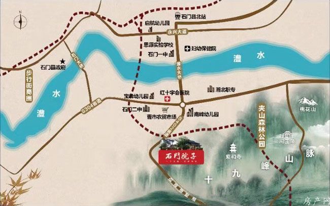 石门县石门院子位于石门县二都街道南峰社区白庙垭隧道口东侧,咨询电话4000-736-088转006,总用地面积约150亩,有关石门院子房价,位置,户型图及相关评价等详情尽在好房汇