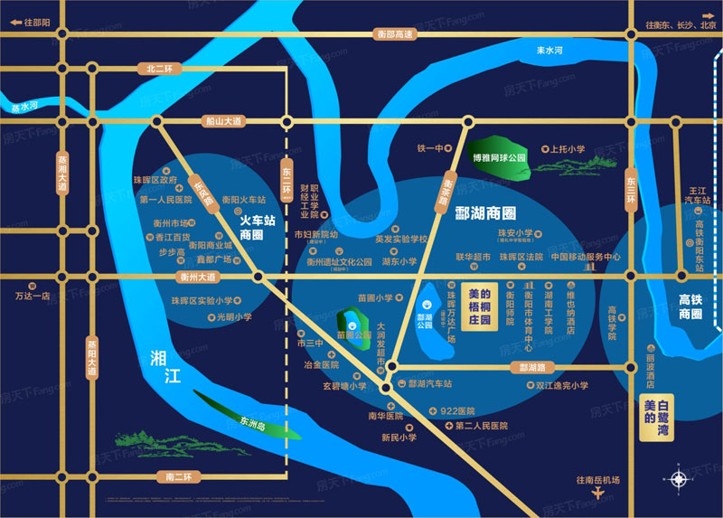 衡阳市美的梧桐庄园位于​珠晖区衡州大道东48号,咨询电话4000-736-088转1102,项目涵盖电梯花园洋房,小高层,品质高层,风情街区等多种物业形态,有关衡阳美的梧桐庄园房价,位置,户型图及相关评价等详情尽在好房汇