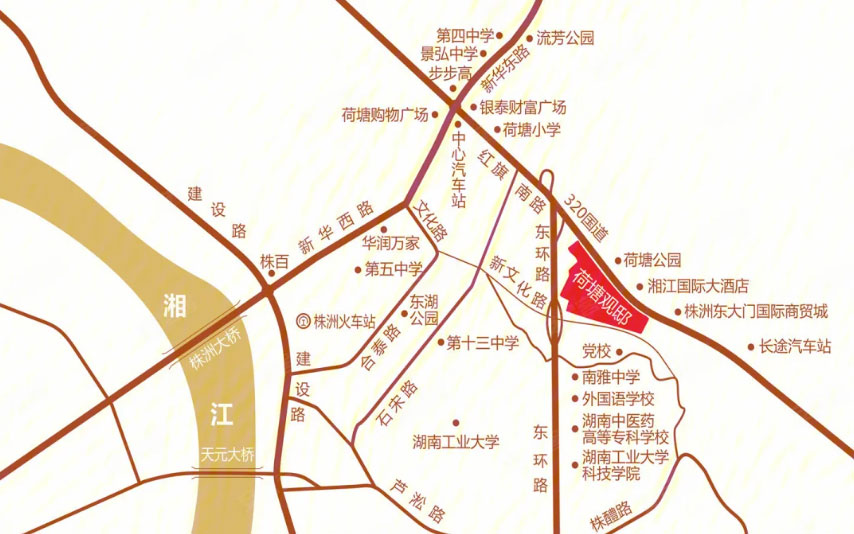 ​株洲市荷塘观邸位于荷塘红旗广场往南800米,咨询电话4000-736-088转2020,总建筑面积达60万平米,有关​株洲荷塘观邸房价,位置,户型图及相关评价等详情尽在好房汇