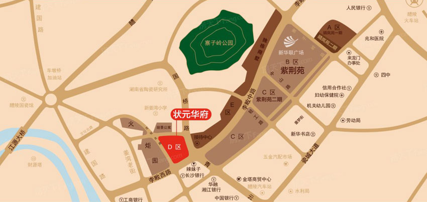 醴陵市新华联广场状元华府位于醴陵李畋中路姜湾小学旁,咨询电话4000-736-088转2411,周边生活配套资源丰富,有关醴陵新华联广场状元华府房价,位置,户型图及相关评价等详情尽在好房汇