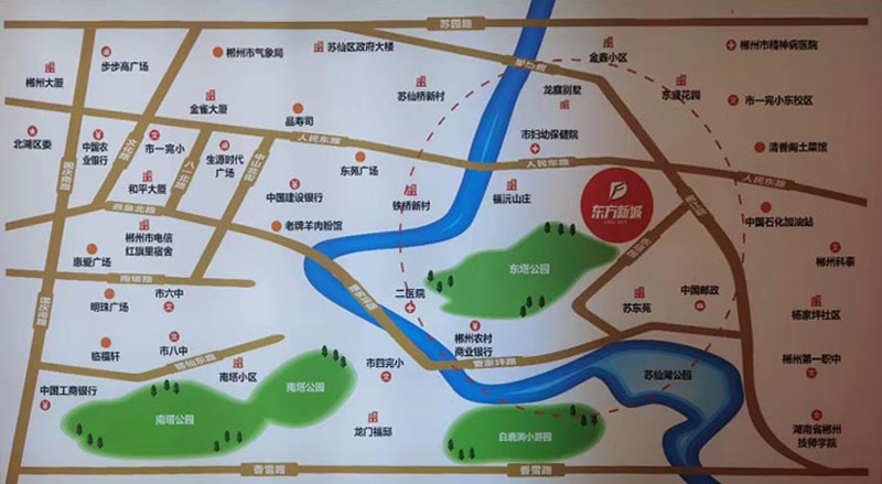 郴州市东方新城北苑位于郴州市人民东路与郴江路交汇处,咨询电话4000-736-088转2550,项目分三期开发,有关郴州东方新城北苑房价,位置,户型图及相关评价等详情尽在好房汇