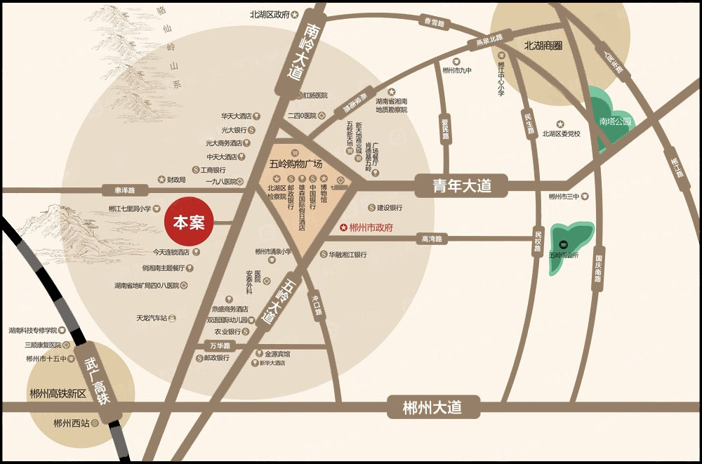 郴州市湘核云山春晓位于郴州市北湖区南岭大道134号七里洞小学旁,咨询电话4000-736-088转2861,项目分二期开发,有关郴州湘核云山春晓房价,位置,户型图及相关评价等详情尽在好房汇