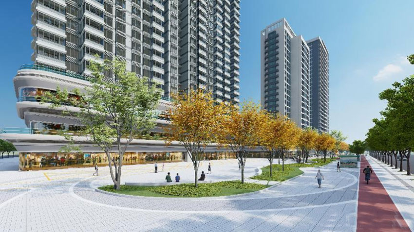 常德市城投新熙里二期位于常洞庭大道与朝阳路交汇处,占地面积18802.3㎡,建筑面积50014.18㎡,容积率2.66,人车分流设计,开发商:常德市天源住房建设有限公司