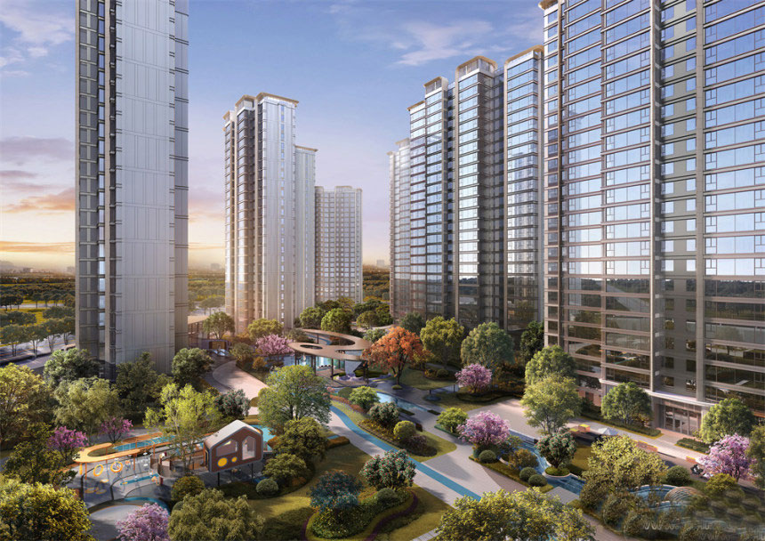 荆州邦泰誉锦城位于荆州沙市区红门北路与明珠大道交汇处,项目分两期开发,二期占地面积约5.31万㎡,容积率约2.8,绿地率约35%,开发商:荆州邦成和泰置业有限公司