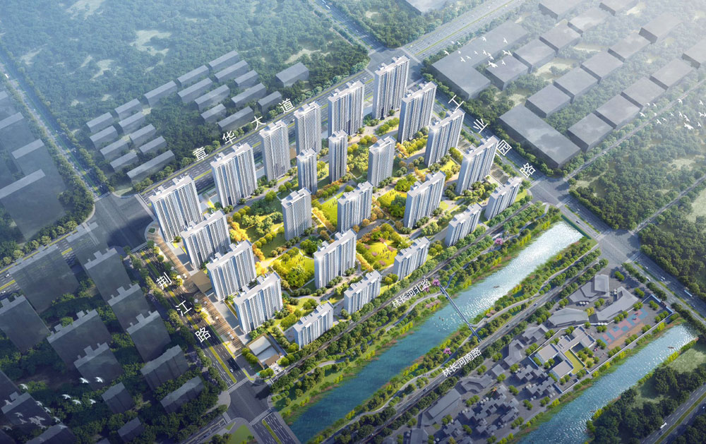 监利忆美当代城天玺位于监利市荆江路与林长河北路交汇处,天玺是忆美当代城二期项目,当代城占地面积约230亩,建筑面积约53万方,容积率2.8,开发商是监利原绿忆美置业有限公司