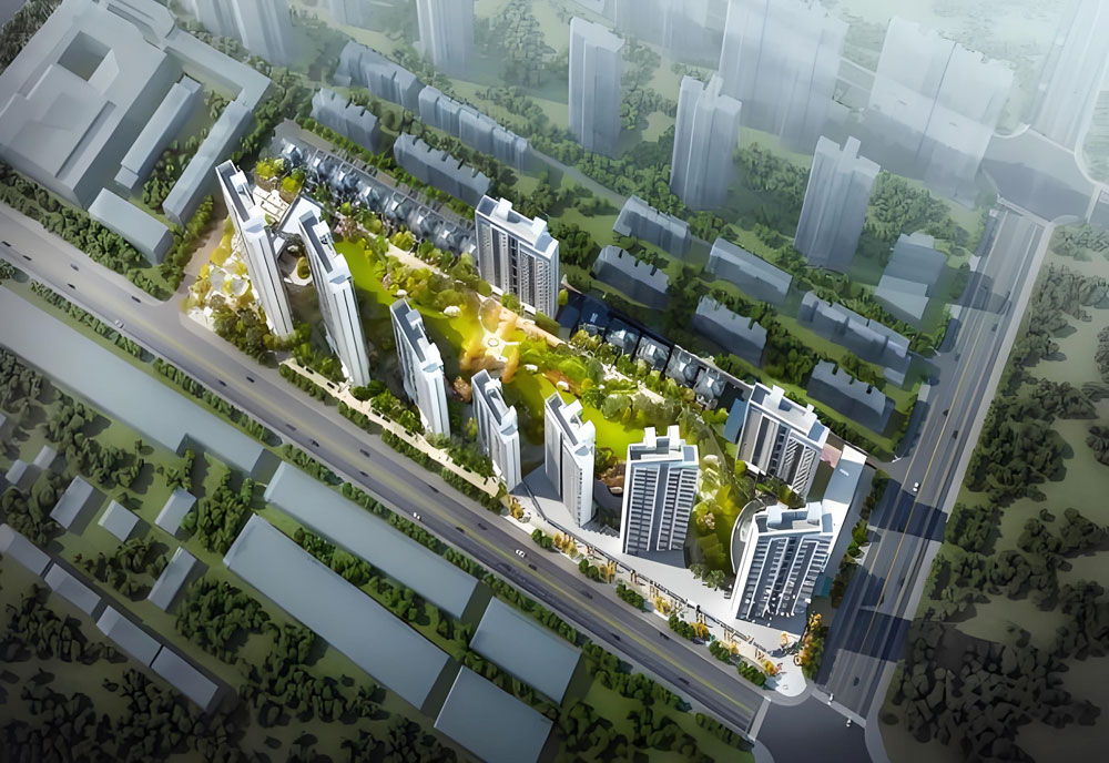 监利信达江城壹景位于监利玉沙大道城市广场东侧(监利一中旁),项目对望监利一中,西邻城市广场,占地面积57616㎡,绿化率约30%,容积率约2.29,开发商是湖北信达房地产开发有限公司