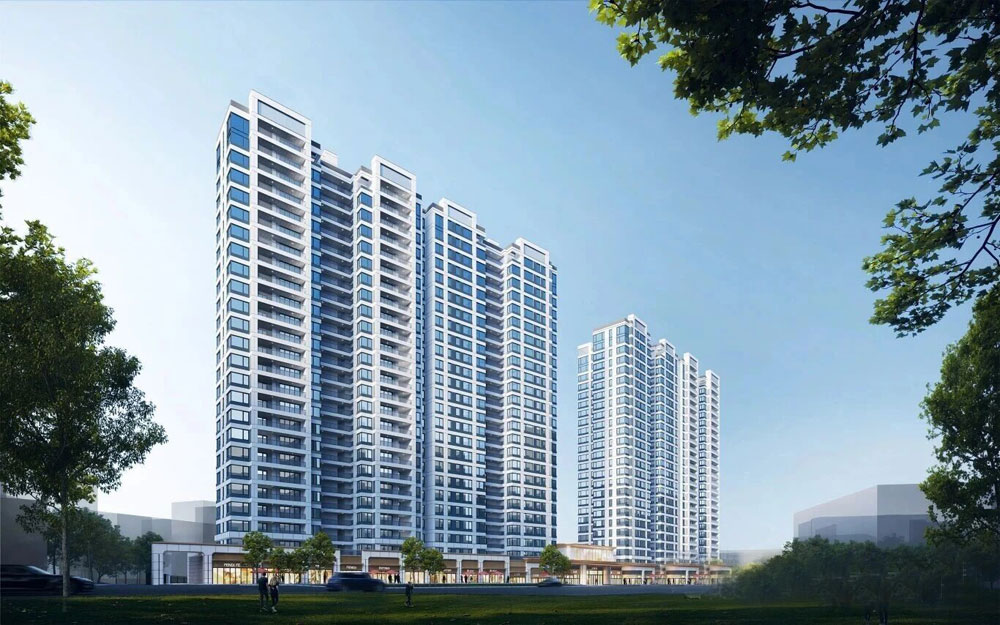 郴州市郴江君樾府楼盘位于郴州市五岭大道与柏树东路交汇处,项目占地面积15045㎡,建筑面积5.7万㎡,容积率2.99,绿化率31.82%,规划户数345户,内部拥有5000㎡生态园林,开发商是湖南郴江百川开发建设有限公司