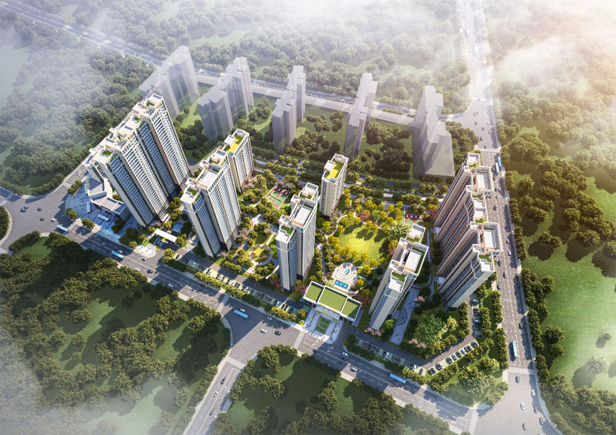 松滋金投新城臻品位于松滋市金投桐乐湾商业广场对面,占地面积约62.11亩,总建筑面积101278㎡,容积率2.0,绿地率35.27%,开发商是湖北松滋金投置业有限公司